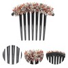 Unique Bargains Women's Crystal Bud Side Comb 1 Pc - 3 of 4