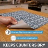 LunaLulinlk Dish Drying Mat, Oversized 19x24 in. Super Absorbent Waterproof & Slip-Resistant Grey - 2 of 4
