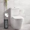 VYNXARIA Freestanding Toilet Paper Holder with Storage,Handmade Woven Toilet Paper Roll Holder Stand,Rattan Sturdy Bathroom Decor Farmhouse,Black - 3 of 4