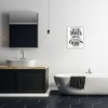 Stupell Industries About To Go Down Funny Bathroom Family Home Word Design Framed Giclee Art - 2 of 4