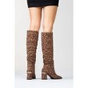 Vianella - Leopard Block Heel Knee High Boot (Women) | Prologue Shoes - 3 of 4