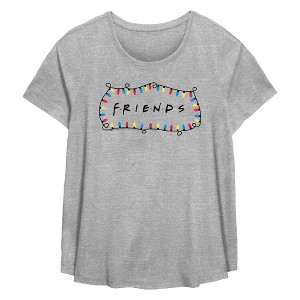Women's Friends Christmas Lights Logo T-Shirt - 1 of 3