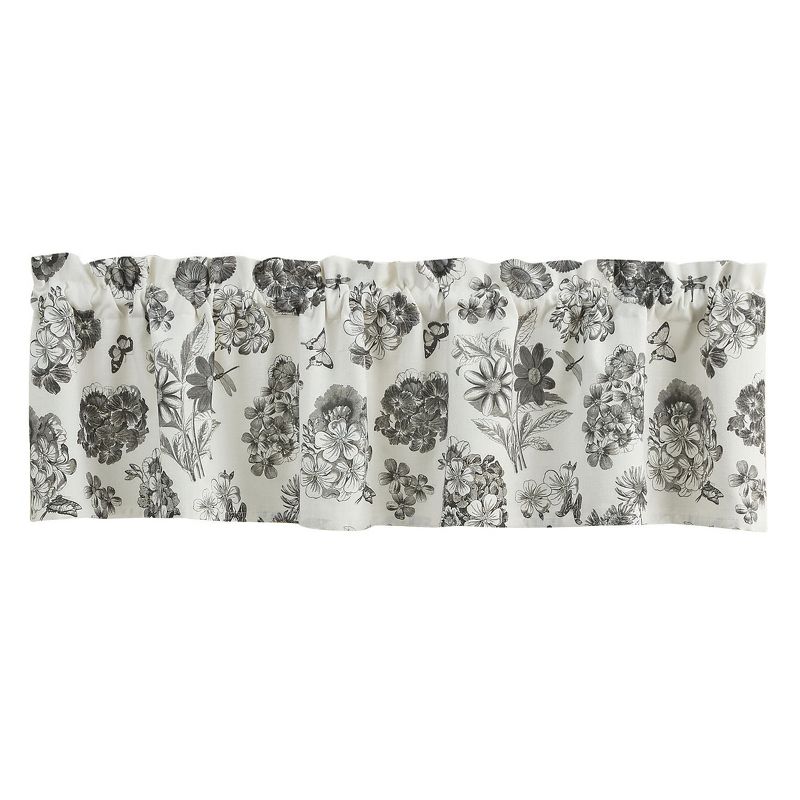 Geranium Floral Lined Valance 60''X14'', 1 of 4