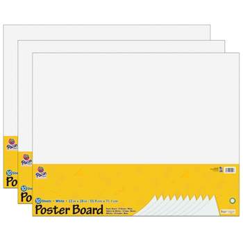 Bazic 22 inch x 28 inch White Poster Board Pack of - 100