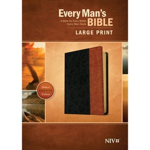Every Man's Bible-NIV-Large Print - (Leather Bound) - 1 of 1