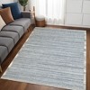HomeRoots 5' X 8' Silver Abstract Hand Tufted Non Skid Area Rug - 2 of 4
