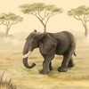 Breyer Animal Creations CollectA Wildlife Collection Miniature Figure | African Elephant - 2 of 4