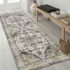 Luxury Pearl Velvet Persian Flower Rug, Foldable & Washable, Non-Slip, Kid & Pet Friendly, Durable Edges for Busy Areas - 3 of 4
