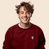 Dalix Mushroom (Glow in the Dark) Embroidered Fleece Sweatshirt Pullover Mens - 3 of 4