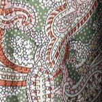 olive green paisley