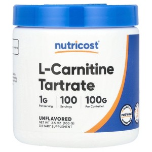Nutricost L-Carnitine Tartrate, Unflavored, 3.5 oz (100 g) - 1 of 2