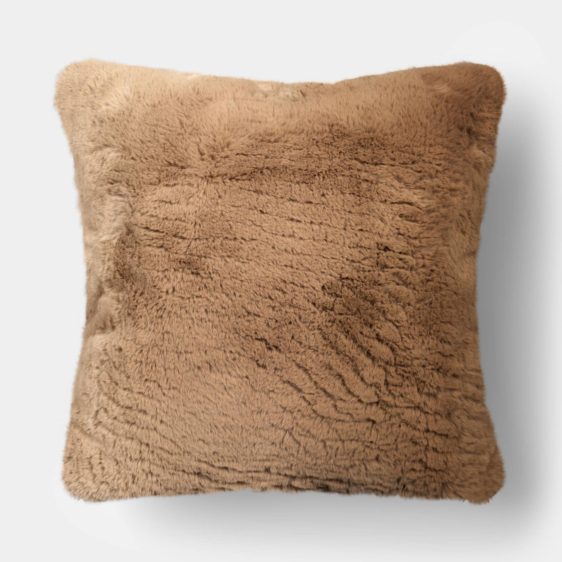 Oversized Square Soft Density Faux Shearling Throw Pillow - Threshold™