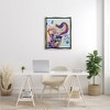 Stupell Industries Floral Pattern Fun Elephant Framed Canvas - 2 of 3