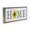 Stupell Industries Rustic Home Text with Sunflower Floating Frame Canvas Art, Brown, 25" x 11" - 2 of 4