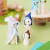 Juvale 50-Pieces Unfinished Wood Peg Dolls, Wooden People Figures for Arts and Crafts, Painting, and Games, School Projects Dollhouse Design, 5 Sizes - 4 of 4