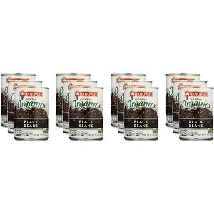 Hanover Organic Black Beans Low Sodium - Case of 12 - 15.5 OZ - 1 of 2