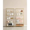 VASAGLE Bookcase, 6-Tier Bookshelf, Slim Shelving Unit for Bedroom, Bathroom, Home Office, Tempered Glass, Steel Frame - 3 of 4