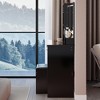 CAVINAS Vanity Desk + Cushion Stool Bedroom Furniture Modern Small Vanity Desk with Mirror for Small Space Bedroom - 2 of 4