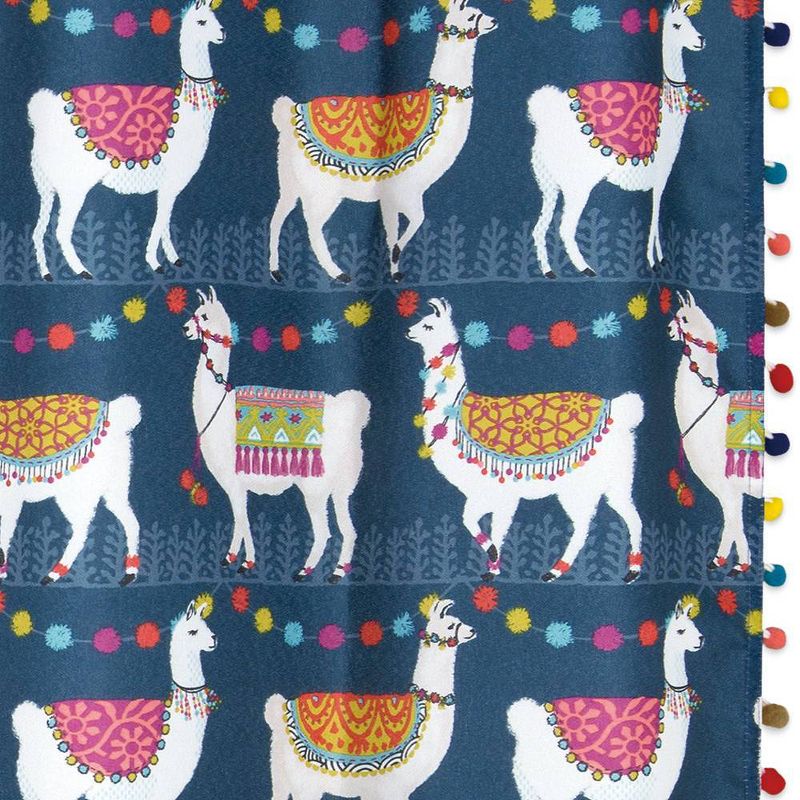Llamas Shower Curtain - Allure Home Creation, 3 of 7