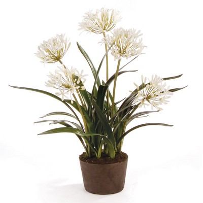 Plum & Post Agapanthus Drop-In Faux (Fake) 29"