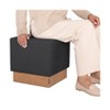 Seville Classics The Vineyard Collection Cork Fabric Cube Storage Ottoman - 4 of 4