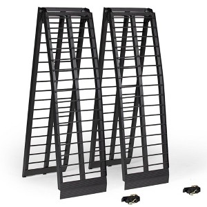 Titan Ramps 10 Ft Folding ATV Loading Ramp Arched Aluminum Design ...