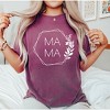 Simply Sage Market Women's Mama Floral Hexagon Short Sleeve Garment Dyed Tee - 2 of 4