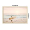Amanti Art Surfer Cowgirl by Kathrin Pienaar Wood Framed Wall Art Print - 3 of 4