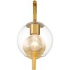 Regency Hill Georgia 14" High Antique Brass and Glass Wall Sconce Set of 2 - 4 of 4