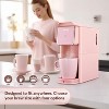 Mecity Mini Coffee Maker - K-Cup/Ground Coffee/Tea, Single Serve, Auto Shut-Off Pink - 2 of 3