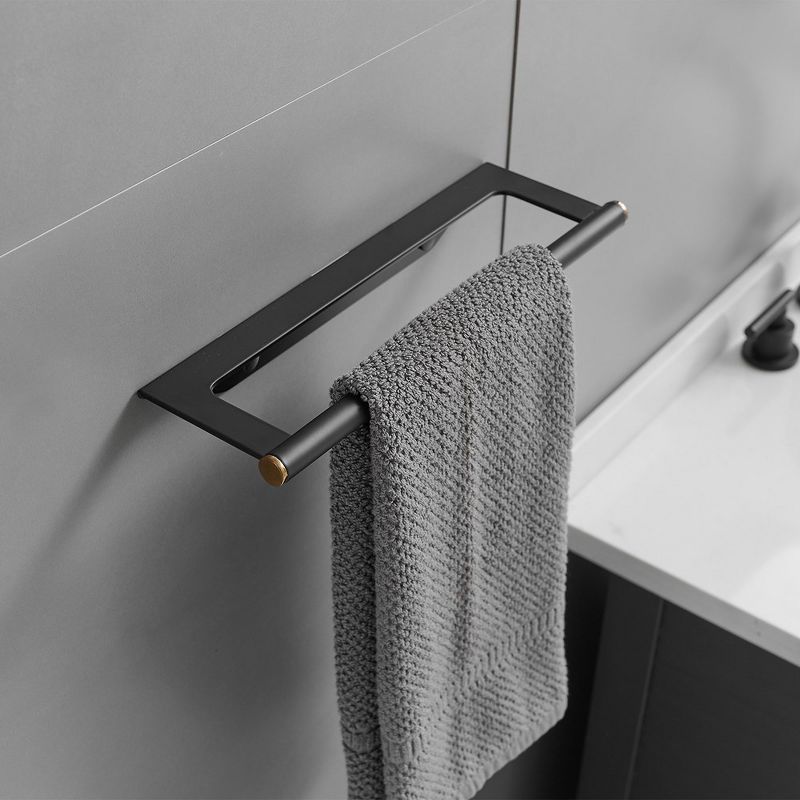 BWE 4-Piece Bath Hardware Set with Towel Bar Hand Towel Holder Toilet Paper Holder Towel Hook, 3 of 8
