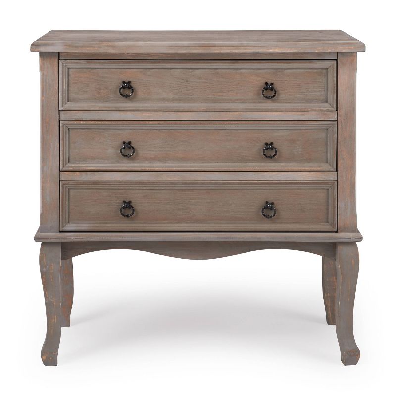 Thomas 3 Drawer Chest Gray - ClickDecor, 1 of 16