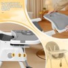 Karl Home 6-in-1 Portable Feeding Rocking Seat Baby High Chair Dining Chair in Gray - 3 of 4