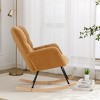 Racxily Teddy Rocking Gilder Nursery Chair For Living Room Indoor - 4 of 4