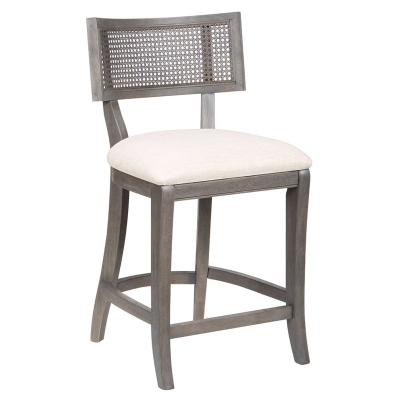 Roben Woven Cane Back Counter Height Barstools - HOMES: Inside + Out, 1 of 10