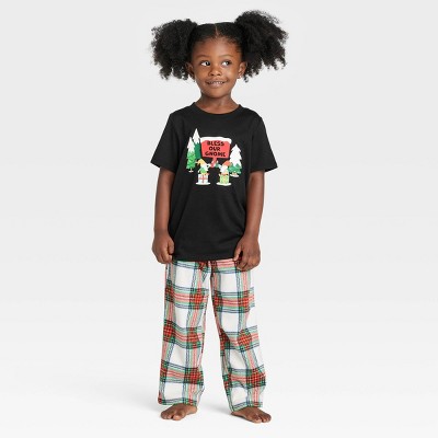 Toddler Holiday Gnomes Matching Family Pajama T-Shirt - Wondershop™ Black 18M