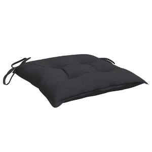 vidaXL Chair Cushions - Set of 4-19.7"x19.7"x2.8" - Black - Durable and Comfortable - Oxford Fabric Material - 1 of 4