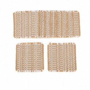 Unique Bargains Tassels Woven Drink Coaster 10 Pcs : Target