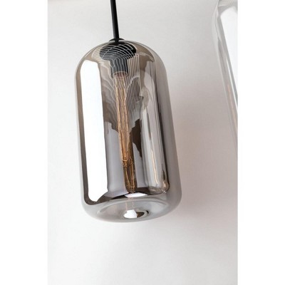 Troy Lighting District 1 - Light Pendant in  Satin Black Clear Shade