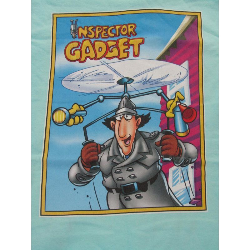 Inspector Gadget and Gadget Copter Men's Celadon Graphic Tee, 2 of 3
