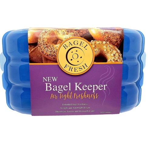 Fresh Keeper Reusable Air Tight Bagel Storage Container : Target