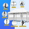 KTMBDW 10x20 Pop Up Canopy Tent with Vent, Easy Set Up Tent, Instant Sun Shelter Canopy, 12 Stakes & 6 Ropes, for Parties, Beach, Outdoor - 4 of 4