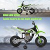 12V Electric Dirt Bike, Kids Electric Motorcycle with 25W*2 Motor, Twist Grip Throttle, Training Wheels, Spring Suspension - 2 of 4