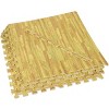 Home Aesthetics 100 SqFt 3/8" Wood Grain Foam Mat Interlocking Tile Flooring 25pcs Oak - 3 of 4
