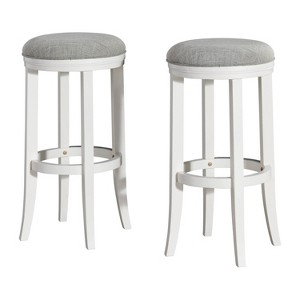 Set of 2 Natick Bar Height Stools - Alaterre Furniture - 1 of 4