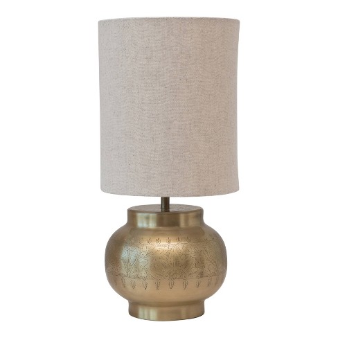 Details about   1of2 White & Gold Hand Painted Tole Bedroom Reading Metal Table Lamp Light 3-way 