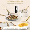 Gotham Steel Modern 15 Pc Ceramic Nonstick Pots and Pans Cream Cookware Set with Utensils - 4 of 4
