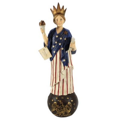 Patriotic 24.5" Lady Liberty Torch Americana July Fourth  -  Decorative Figurines