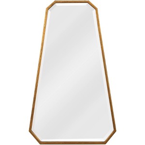 Uttermost Octagonal Vanity Accent Wall Mirror Modern Beveled Metallic Gold Leaf Metal Frame 22" Wide Bathroom Bedroom Living Room - 1 of 1