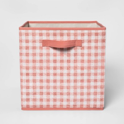 Image of 13" Fabric Gingham Storage Bin - Pillowfort™